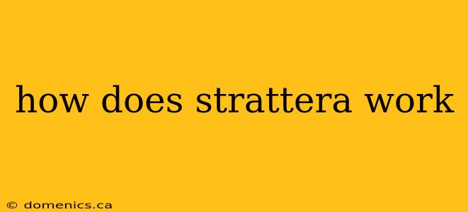 how does strattera work