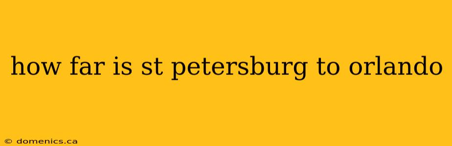 how far is st petersburg to orlando