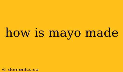 how is mayo made