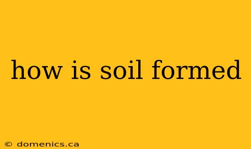 how is soil formed