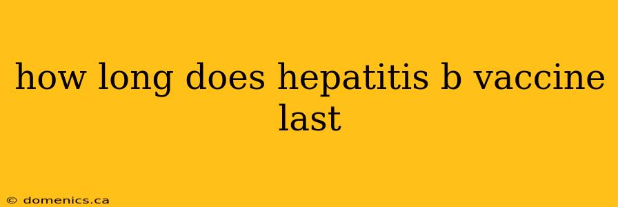 how long does hepatitis b vaccine last