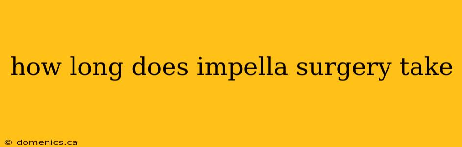 how long does impella surgery take