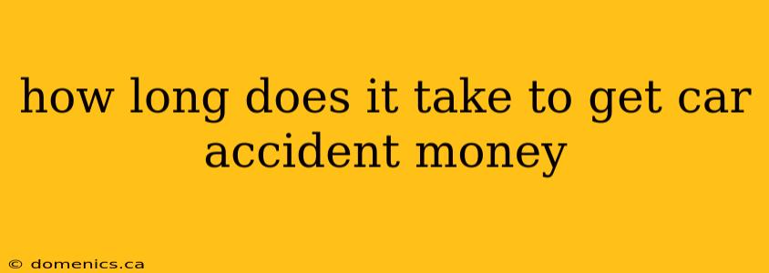 how long does it take to get car accident money