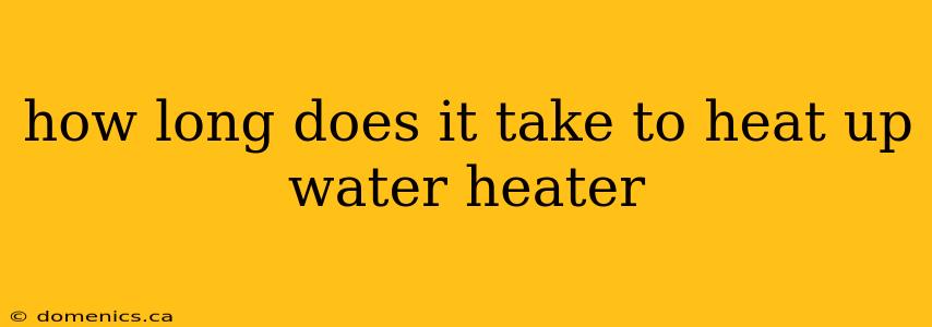 how long does it take to heat up water heater