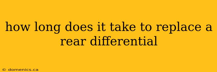 how long does it take to replace a rear differential