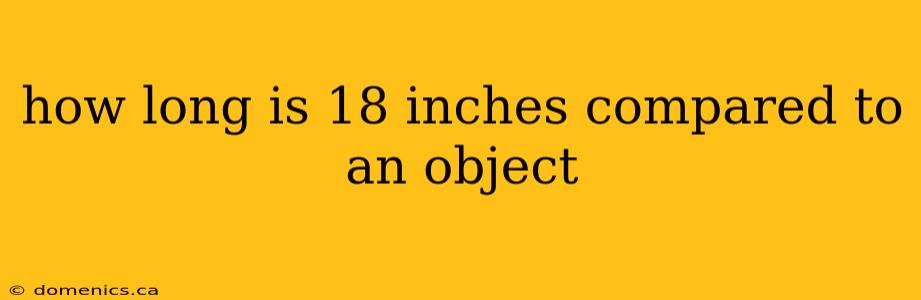 how long is 18 inches compared to an object