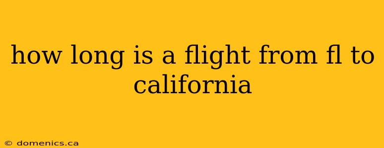 how long is a flight from fl to california