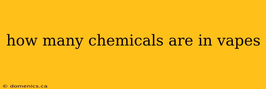 how many chemicals are in vapes