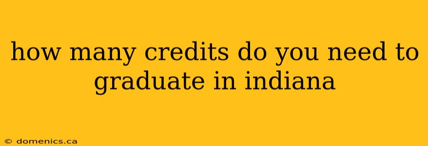 how many credits do you need to graduate in indiana