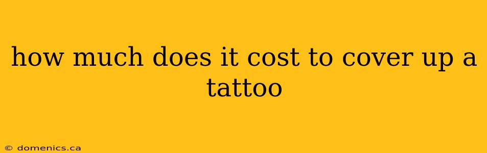 how much does it cost to cover up a tattoo