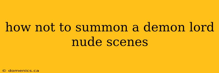 how not to summon a demon lord nude scenes