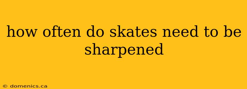 how often do skates need to be sharpened