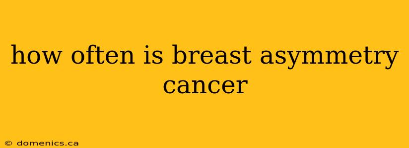 how often is breast asymmetry cancer