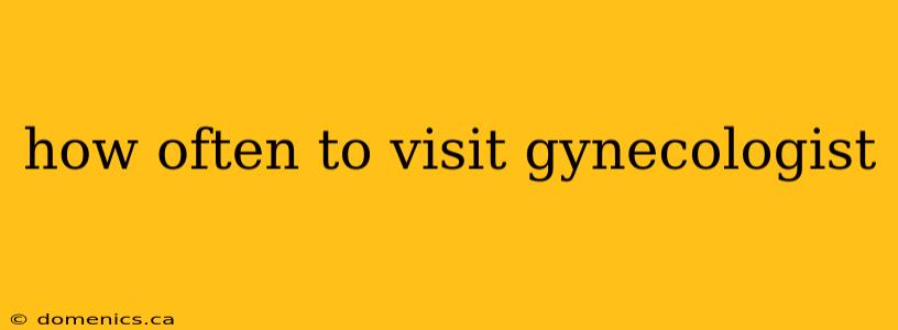 how often to visit gynecologist