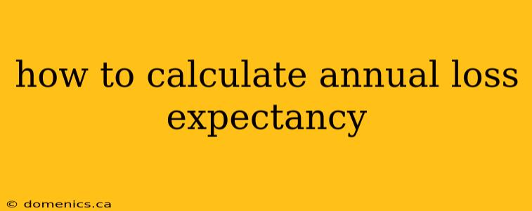 how to calculate annual loss expectancy