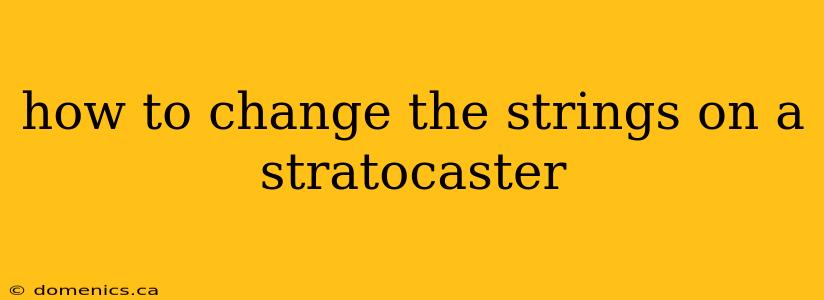 how to change the strings on a stratocaster