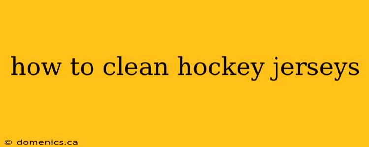 how to clean hockey jerseys