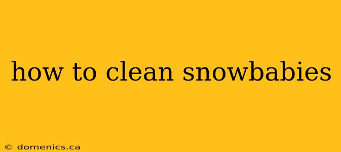 how to clean snowbabies