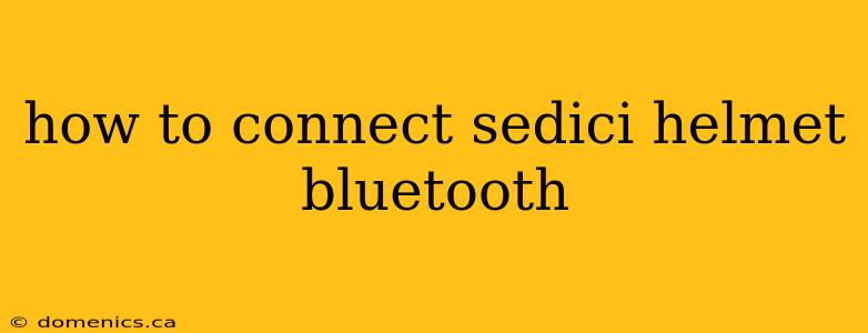 how to connect sedici helmet bluetooth