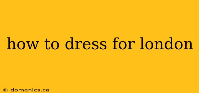 how to dress for london