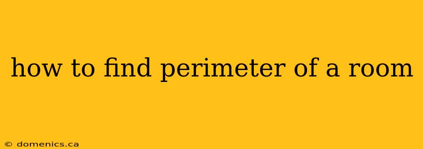 how to find perimeter of a room