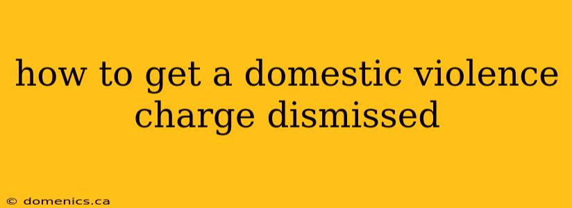 how to get a domestic violence charge dismissed