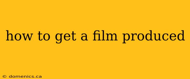 how to get a film produced