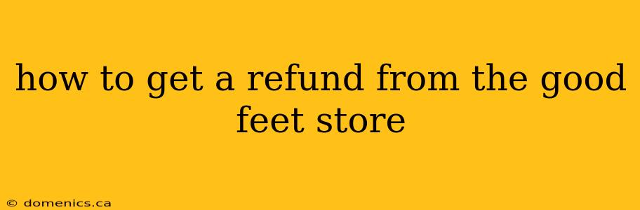 how to get a refund from the good feet store