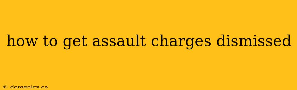 how to get assault charges dismissed