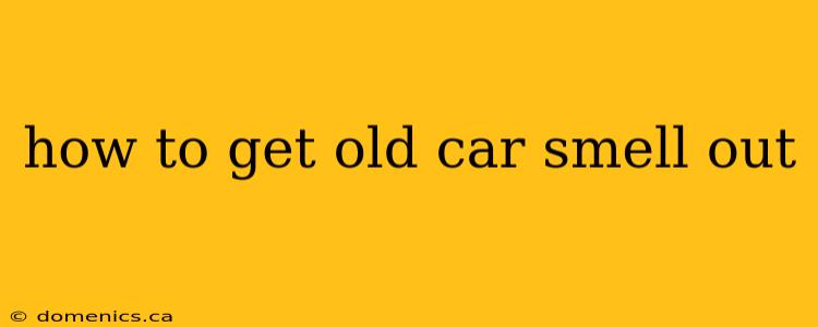 how to get old car smell out