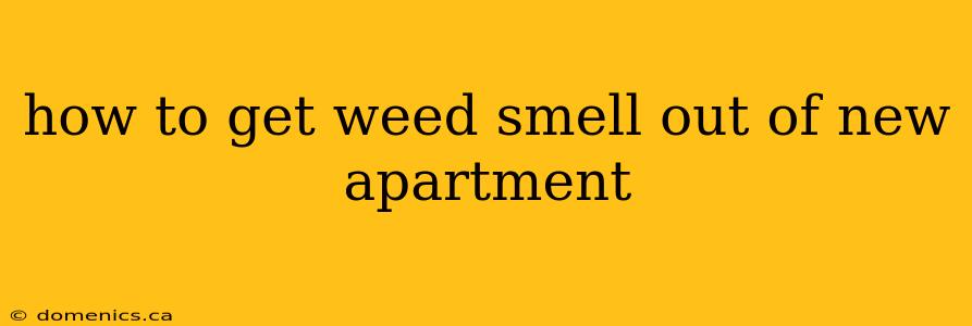 how to get weed smell out of new apartment