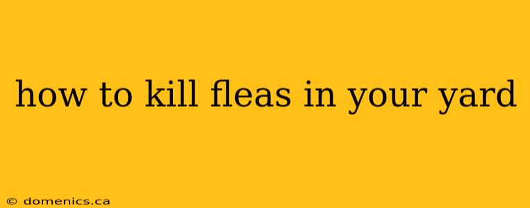 how to kill fleas in your yard