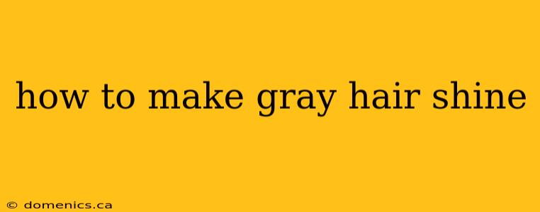 how to make gray hair shine