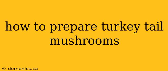 how to prepare turkey tail mushrooms