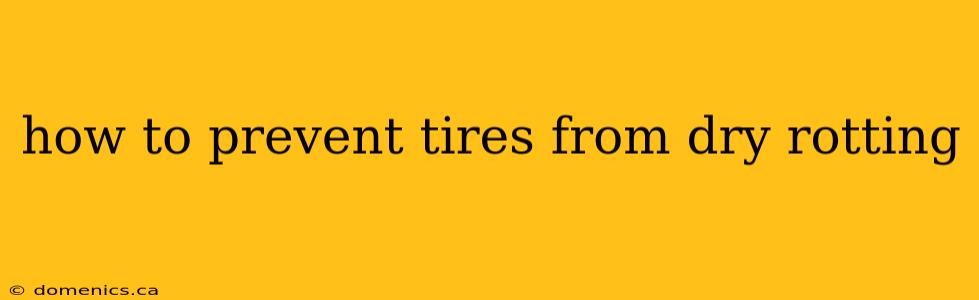 how to prevent tires from dry rotting