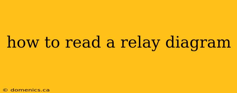 how to read a relay diagram