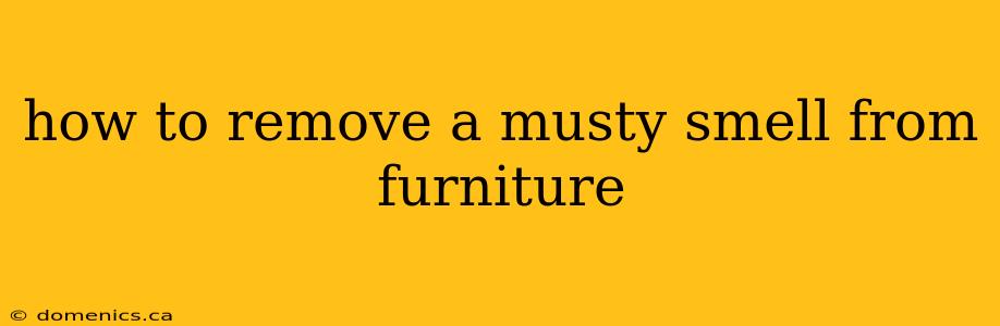 how to remove a musty smell from furniture