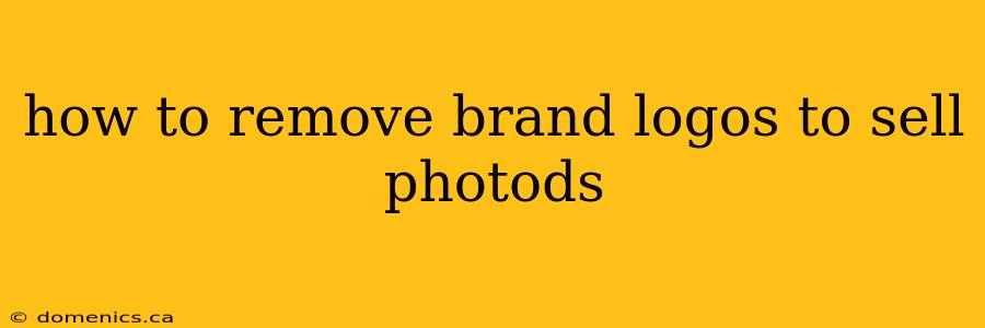 how to remove brand logos to sell photods