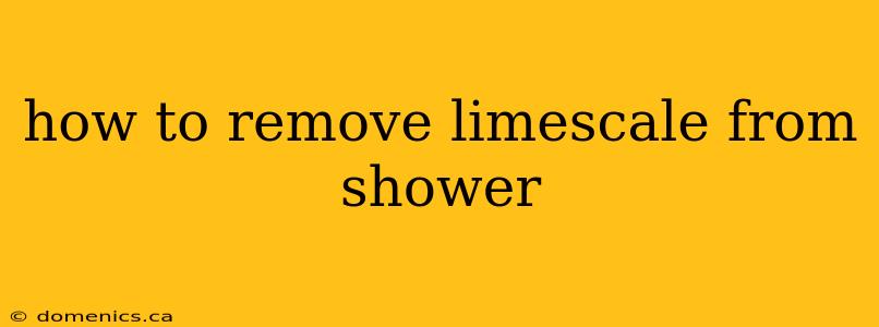 how to remove limescale from shower