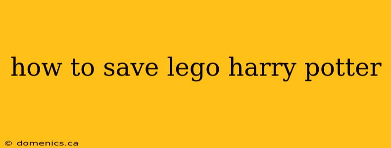 how to save lego harry potter