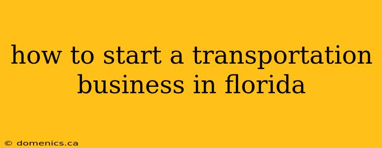 how to start a transportation business in florida