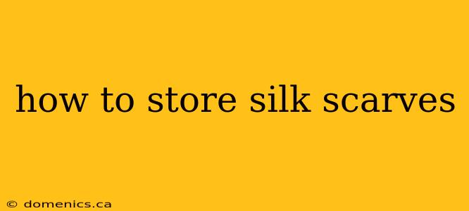 how to store silk scarves