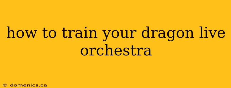 how to train your dragon live orchestra