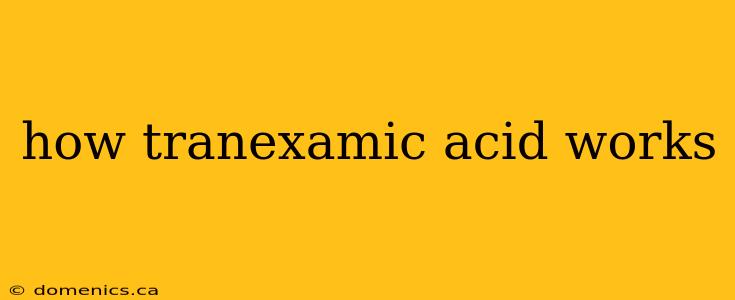 how tranexamic acid works