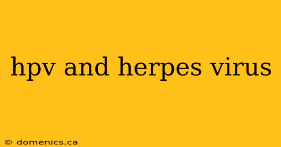 hpv and herpes virus