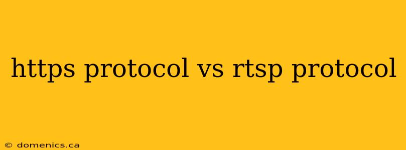 https protocol vs rtsp protocol