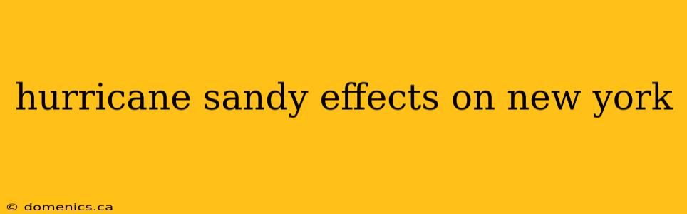 hurricane sandy effects on new york