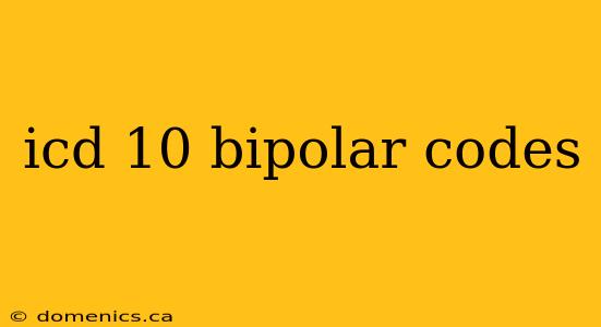 icd 10 bipolar codes