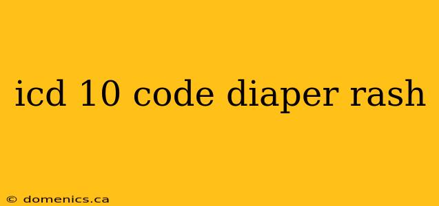 icd 10 code diaper rash