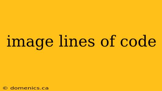 image lines of code